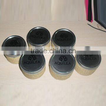Silvery Scented Tin Candle With String Containers photo-3