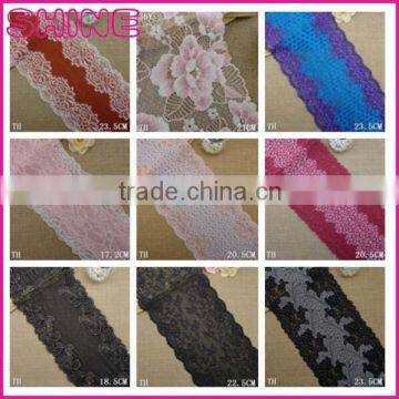 Soft Strech Black Cheap Underwear Nylon Spandex Lace Fabric for Fine Quality Garments in Stock