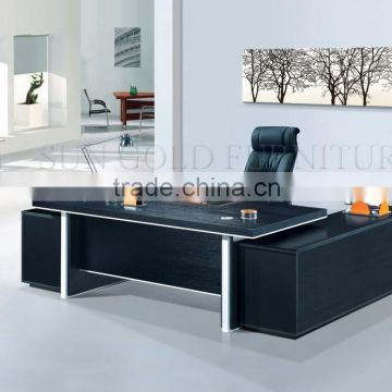 Modern black executive office desk table design photos (SZ-ODB339)