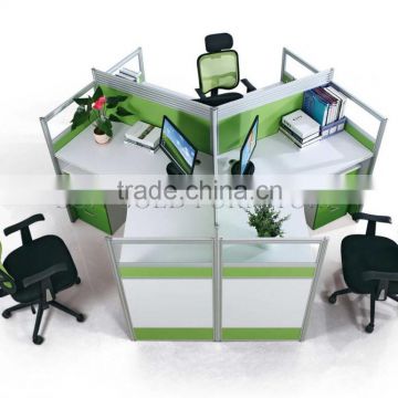 New Fashion Unique Style 3 Person Melamine Office Workstation/Office Furniture(SZ-WS902)