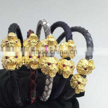 2016 Fashion Jewelry Retro Gold Lion Head 316 stainless steel Bracelet