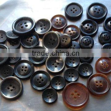 Sedex Audited Factory 2 Pillar ox Horn Button, Buffalo Horn Button photo-4