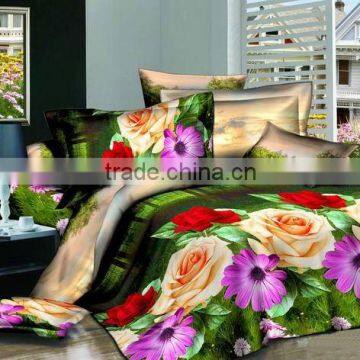 DISPERSE PRINT MICROFIBER FABRIC BED SHEET/trade assurance