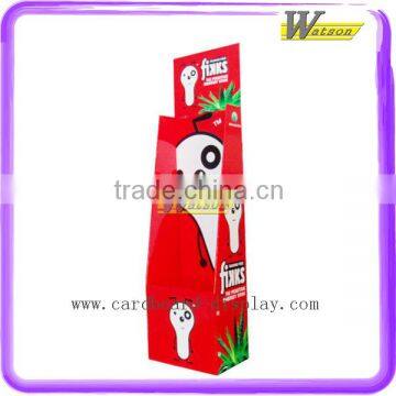Supermarket Promotion Dump Bin Cardboard Newspaper Display Stand