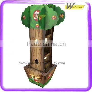 free floor standing tree cardboard display stand for suger