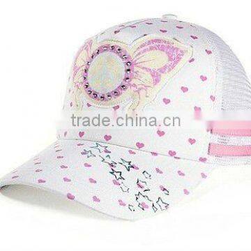 new promotional trucker cap/mesh cap with print and appique embroidery