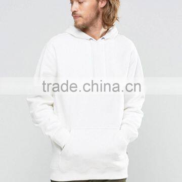 Customize Logo Pocket White 100% Cotton Blank Hoodies photo-5