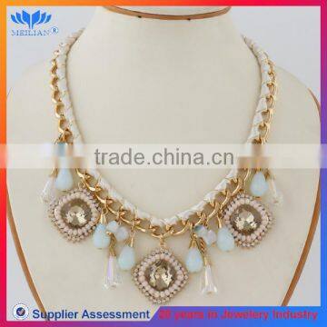 CHINA FACTORY PROFESSIONAL crystal braided rope necklace