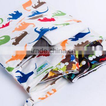 Ananbaby Pink Baby Cute Diaper Bags / Personalized Minky Printed Mini Wet Bags photo-4