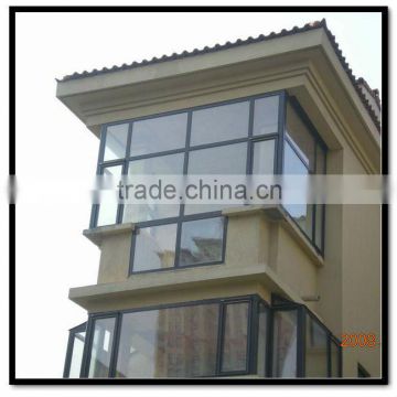 Luxury vacation prefabricated glass house & sunroom panels for balcony