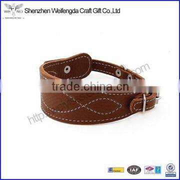 Nice pu leather dog leash comfortable puppy pets collar wholesale factory supply