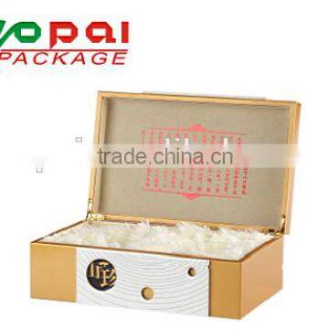 Handmade Natural Wooden Tea Box With Plush
