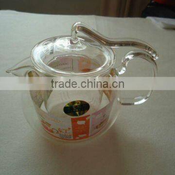 pyrex heat resistant glass teapot
