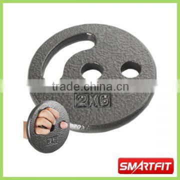 Grey Painted Iron Weight Plate With Handle