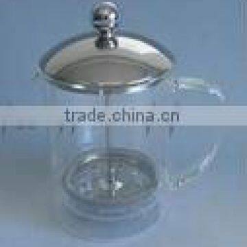 Borosilicate Glass Tea Pot with stainless cover