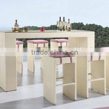 Popular Rattan Wicker Indoor Outdoor Bar Stool(DH-9558)