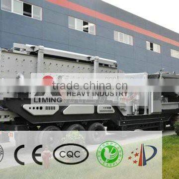 Liming 100t/h tire mobile crushing apparatus