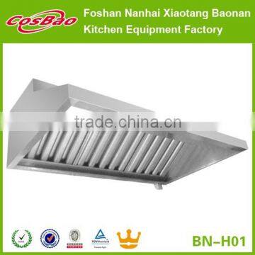 Kitchen Restaurant Equipment Stainless Steel Extraction Canopy With Mesh Filters (Range Hood)                        
                                                Quality Choice