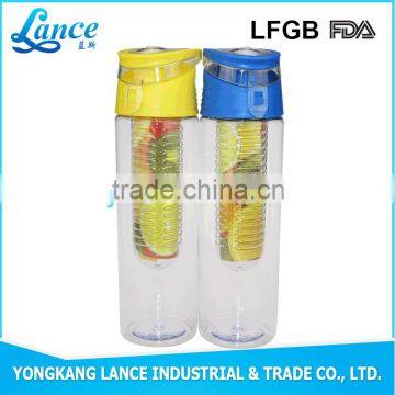 New Design Custom Logo water bottles with fruit infuser