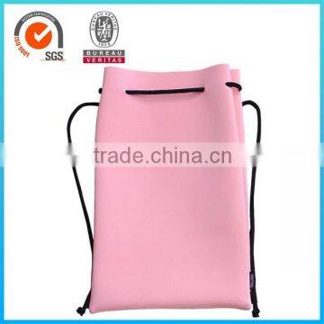 Sportsman light back sack/waterproof dry bag with logo/gym sack drawstring bag