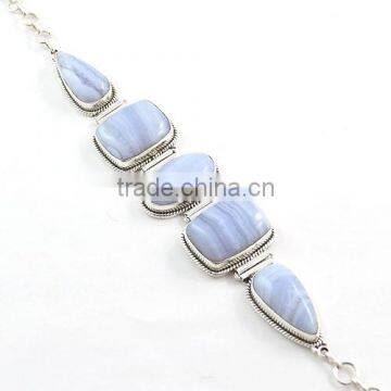 Fashion bracelet ethinc jewelry Indian semi precious jewelry wholesale semi precious bracelet sterling silver jewelry