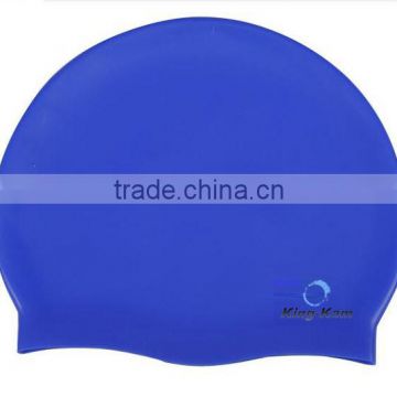 Blue silica swimming cap river swimming usage close-fitting cap