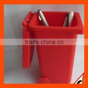 2015 hotCustomized Logo Printed trash Can Pen Holder