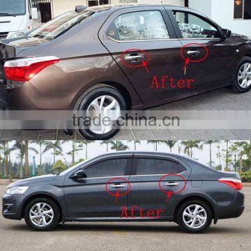 Free Shipping ABS Chrome Auto Accessories Door Handle Cover For Citroen C-Elysee 2014 photo-5