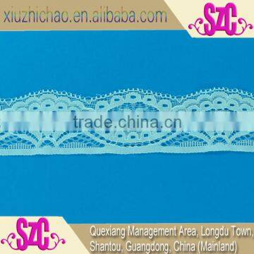 XS05 factory direct sales 1.7'' dyeable new design nylon spandex woven elastic lace trim