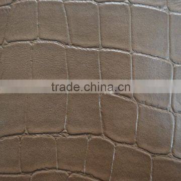 crocodile grain pvc faux leather fabric for bag handbag decoration