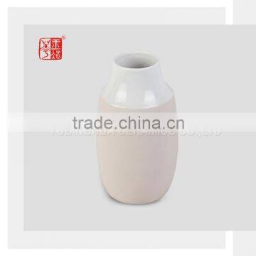 Art Decorative Unique Shape Wholesale Light Pink Porcelain Vase