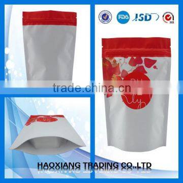China factory Wholesale tea and coffee stand up with zipper bag plastic,stand up pouch with zipper