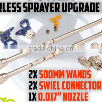 extend pole Upgrade Kit Extension Wands Pole Swivel Connectors Nozzle Airless Paint Sprayer HS code 7326909000