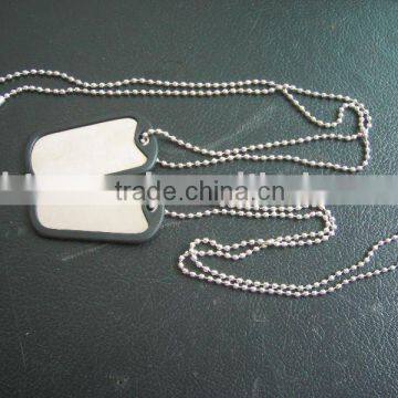 Stainless steel military dog tag