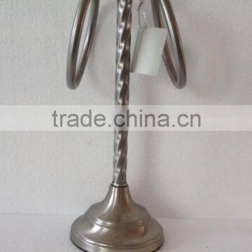 modern bathroom accessories cheap brushed nickel table stading towel rack double towel rings