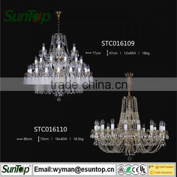 2016 best-selling crystal chandelier with LED bulb