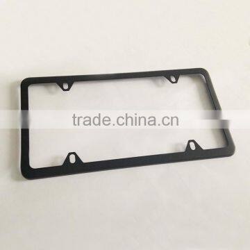 Custom Stainless Steel America Size Matte Black Car Blank License Plate Frame,car License Frame photo-2