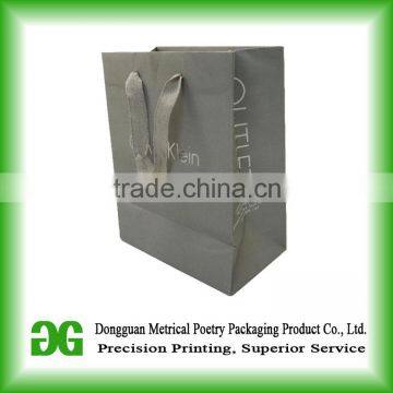 Customized reusable flat bottomsage green paper gift bags