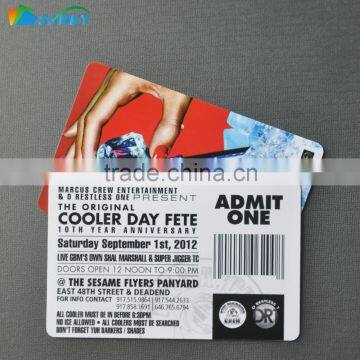 Full Color Plastic Barcode Party Fete Card Printing                        
                                                Quality Choice