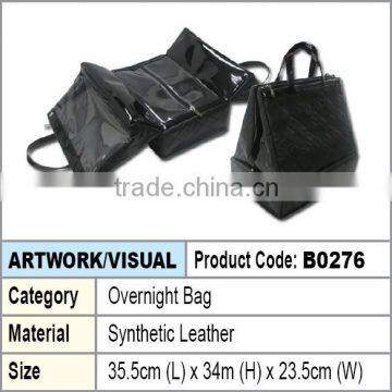 LLaodies PU Leather Overnight Bag