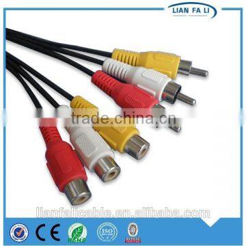high speed av 3rca male to 3rca female cable sex audio vedio cable digital audio output cable