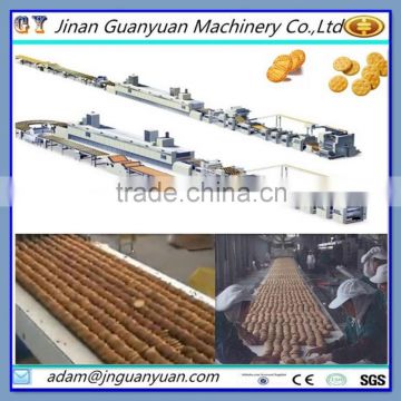 Automatic CE China biscuit process line/Chocolate core filling biscuit machine