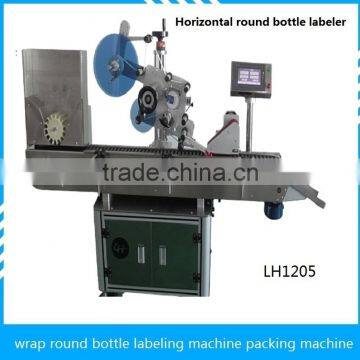 2016 Vail labeling machine factory automatic horizontal round bottle labeler wrap round bottle labeling machine