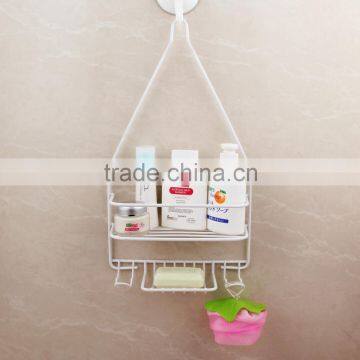 Metal wire bathroom hanging soap shampoo holder