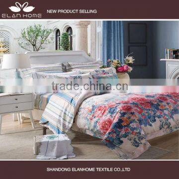 100% cotton floral print jacquard bedding sets