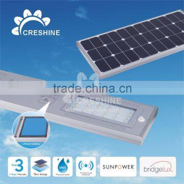 Modern Design Auto PIR Sensor Integrated Solar LED Street Lamp All in One photo-2