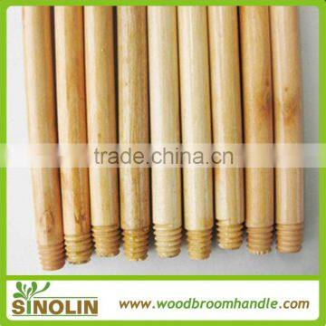 Factory price of varnished round wooden broom poles