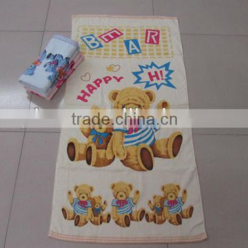 children use bears printed beach towel