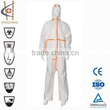 2014 Lightweight Comfortable SMS/PP Nonwoven Coverall