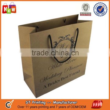 Brown kraft paper bag for shopping